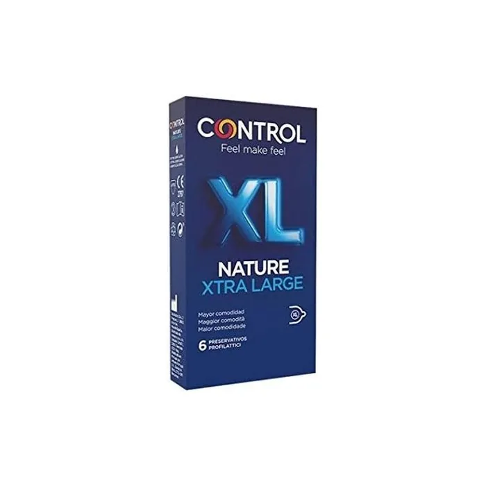 Control Nature XL Xtra Large Condoms - Pack of 6