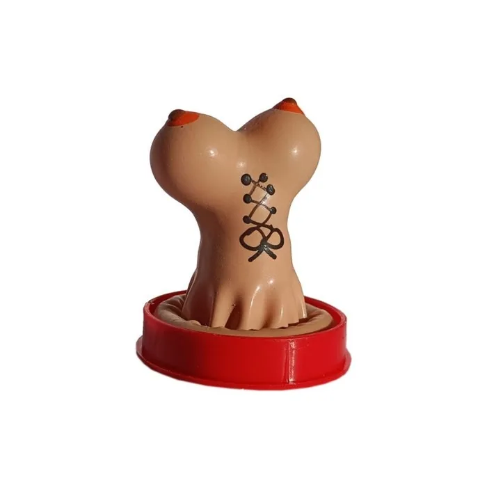 Joke Condom Breasts Hand-Painted Fun Condom