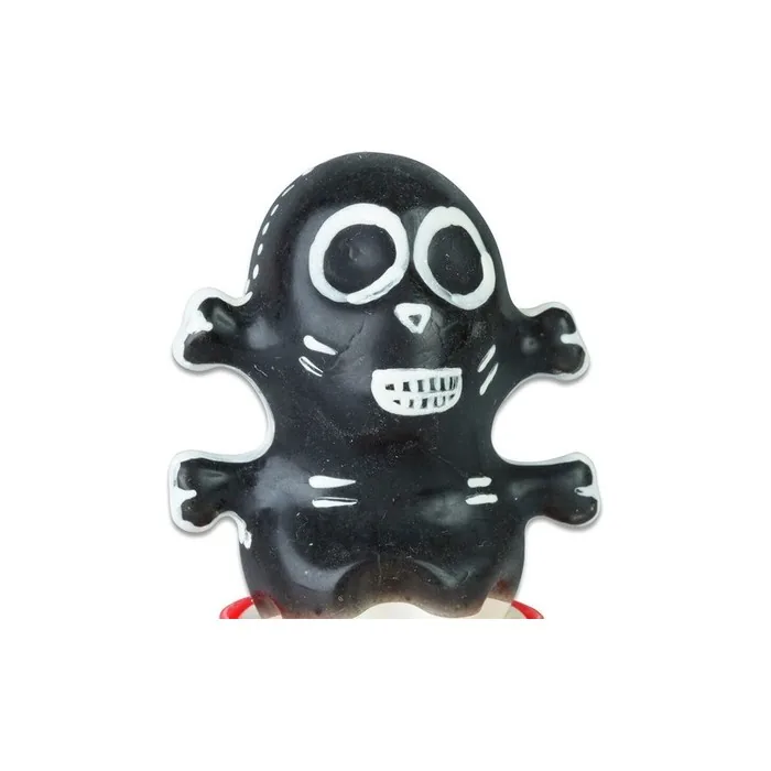 Condomerie Hand-Painted Novelty Skull Black Condom Model 1