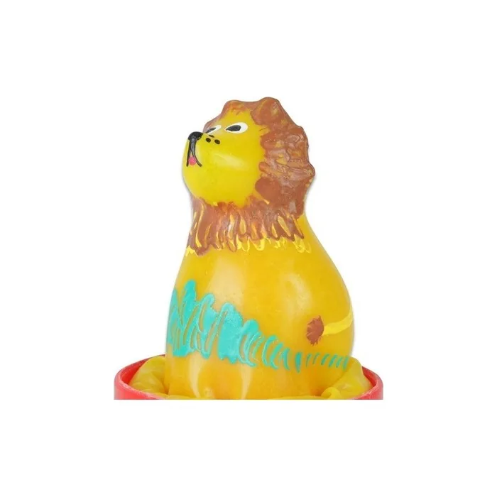 Condomerie Hand-Painted Novelty Condom Sitting Lion