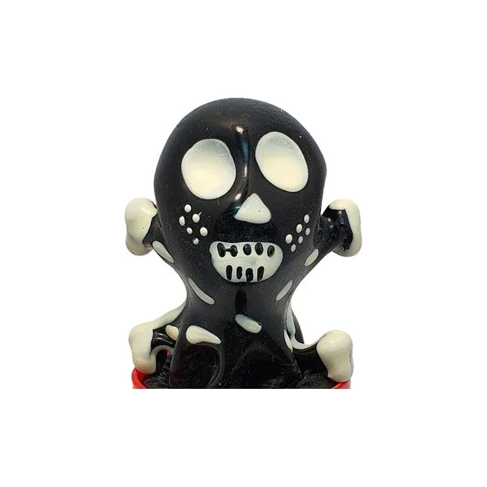 Condomerie Hand-Painted Novelty Skull Black Condoms Model 2