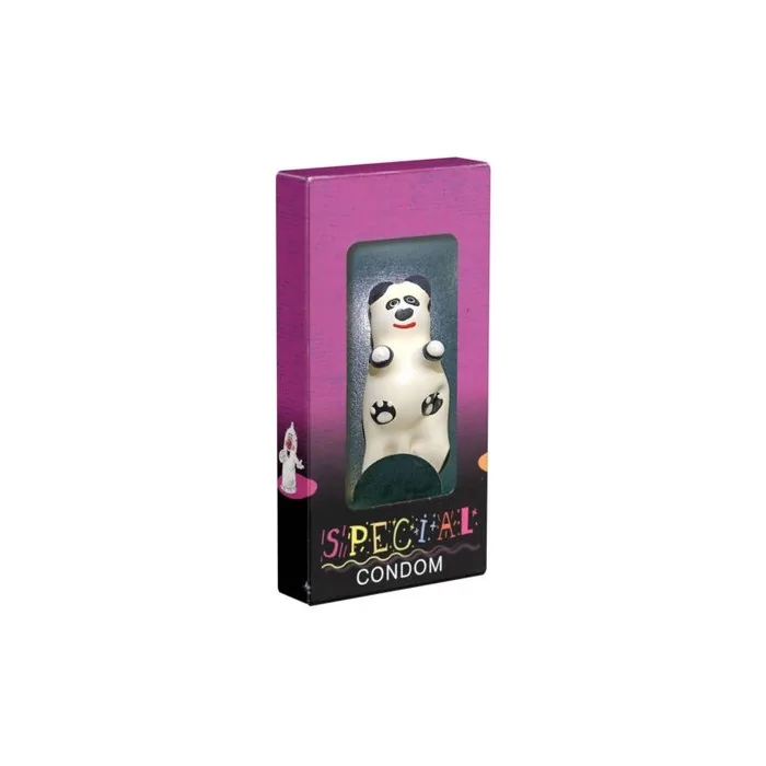 XL Joke Condom Panda Bear Animal Figure Fun Condom