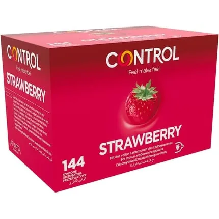 CONTROL Professional Strawberry Condoms 144 Units - Pack of 144