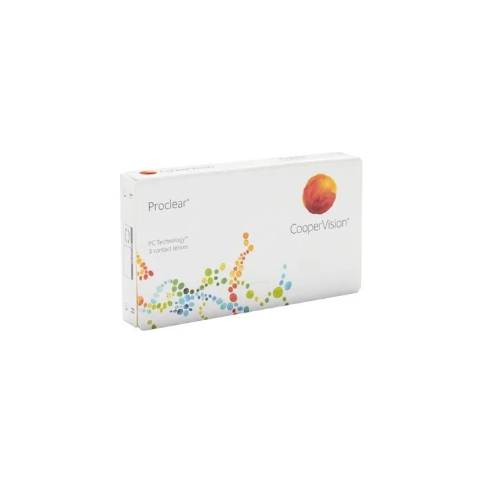 CooperVision Proclear Monthly Contact Lenses with PC Technology - 3 Lenses, BC 8.6, Power -1.00