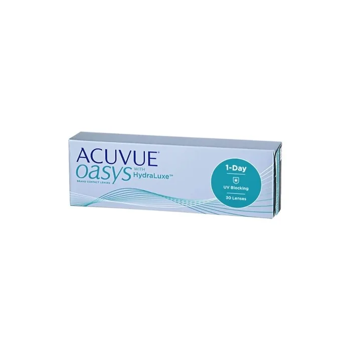 Acuvue Oasys 1-Day with HydraLuxe Soft Daily Contact Lenses 30 Pack -1.0 D Sphere
