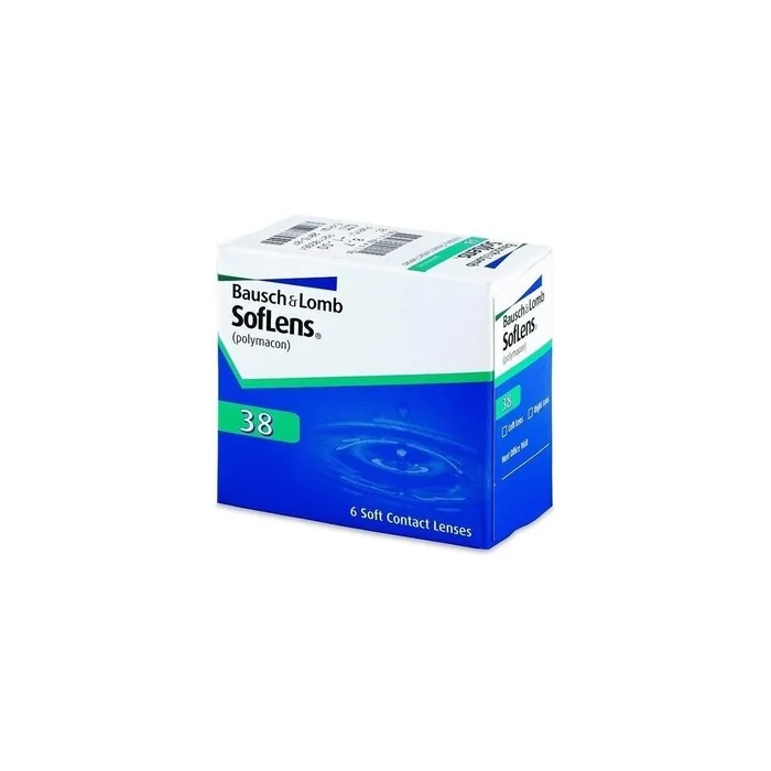 Bausch + Lomb SofLens 38 Monthly Contact Lenses 6 Lenses BC 8.4 -2.50