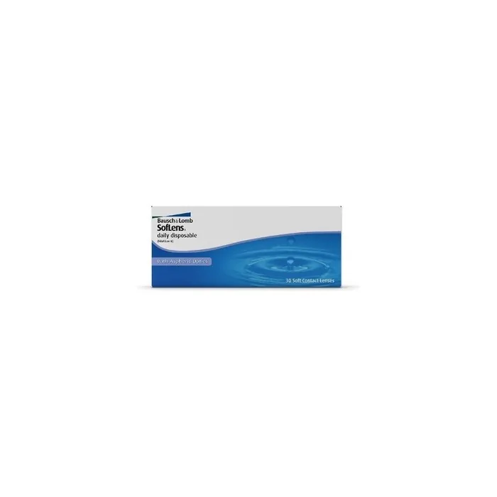 Bausch + Lomb SofLens Daily Disposable Contact Lenses with ComfortMoist Technology 30 Lenses BC 8.6 +1.75