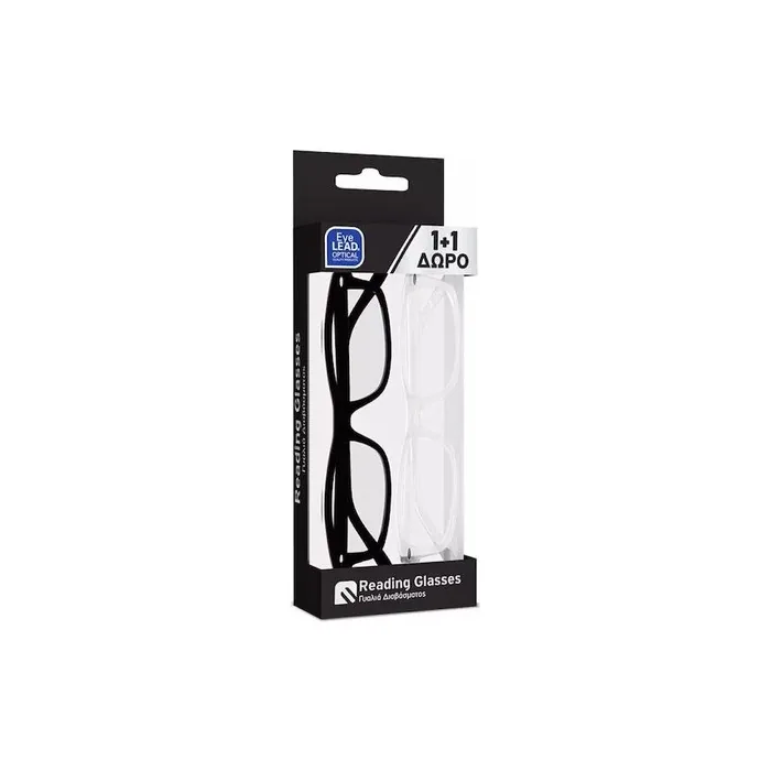 Eyelead Glasses For Presbyopia Unisex 11 Black Transparent 350 2 Pieces