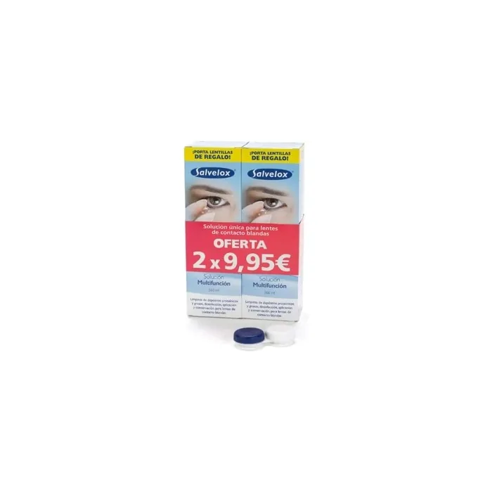 Salvelox Salvelox Set Contact Lens Solution 2x360ml
