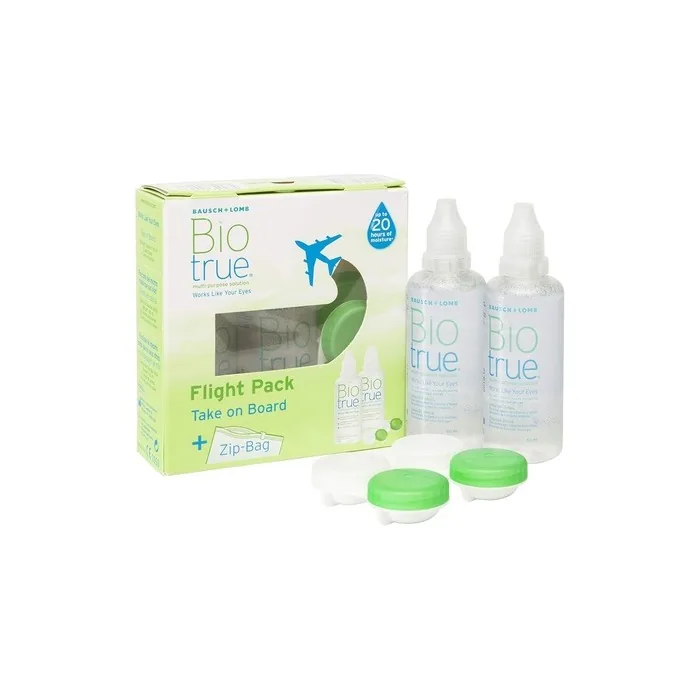 Biotrue Multi-Purpose Contact Lens Solution Flight Pack 240ml - 2 Bottles of 120ml Each