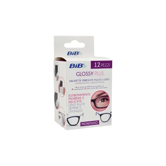 Eyeglass Cleaning Wipes 12 Pcs Bib