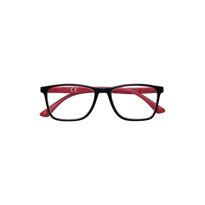 Zippo Reading Glasses with Soft Lines Ideal for Men and Women Black Red Bars 2.0x