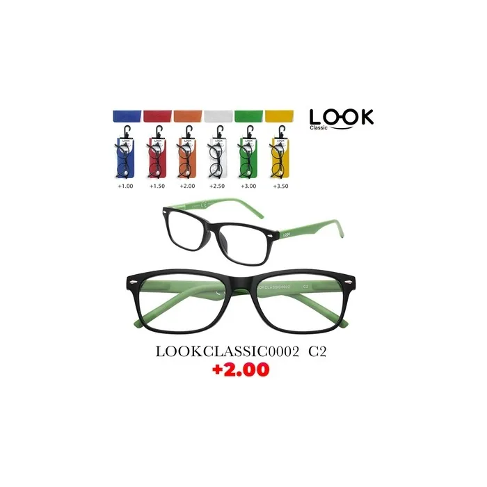 Look Optics Look Classic 0002 C2 2.00 Classic Glasses