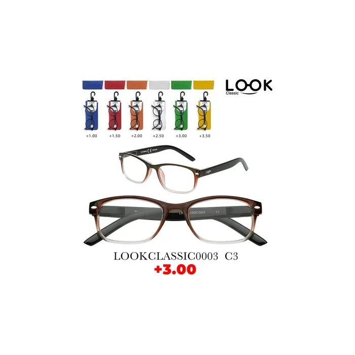 Look Optics Look Classic 0003 C3 3.00 Classic Glasses