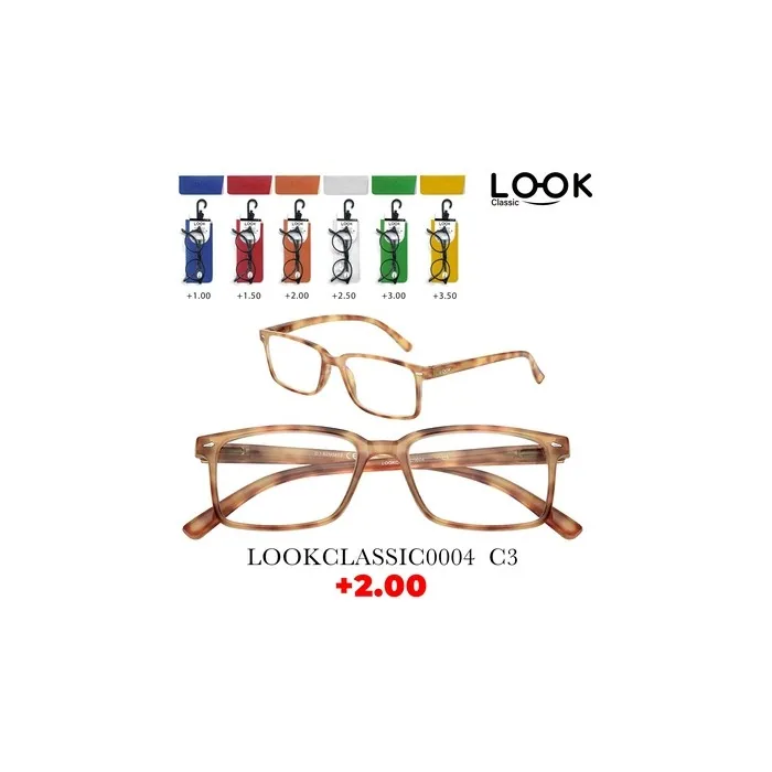 Look Optics Look Classic 0004 C3 2.00 Classic Glasses