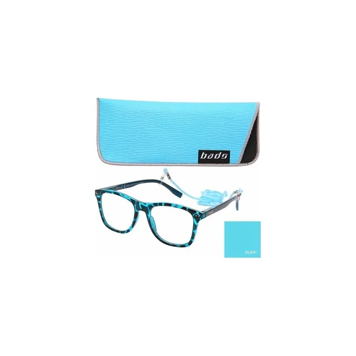 BADS Reading Glasses Model 283 Havana and Blue +3.50