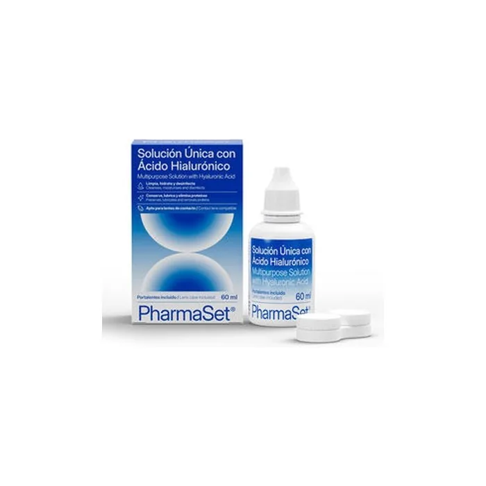 Pharmaset Unique Solution With Hyaluronic Acid For Soft Contact Lenses 60 Ml