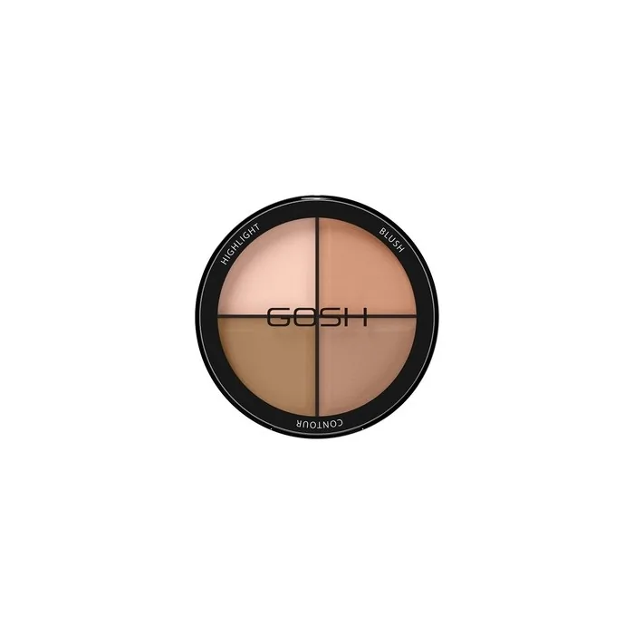 Gosh Highlight Blush Contour 4in1 Palette For Contouring 001 Light 15g