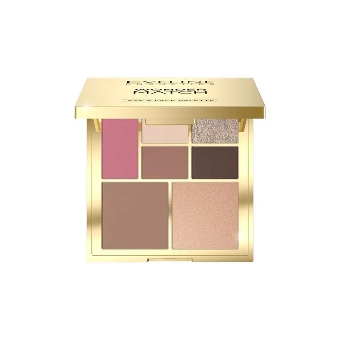 Eveline Wonder Match Eye Makeup And Face Contouring Palette - 12g