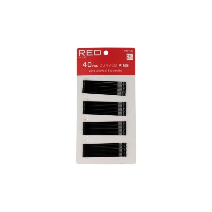 Red by Kiss Curved Pins 2 3/4 Inch 40 Count