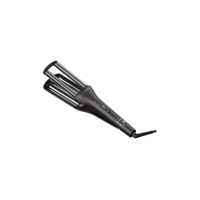 Ga Ma Hair Curler Pc5009 - Salon Curl Waves With Led Silk In Black And Silver