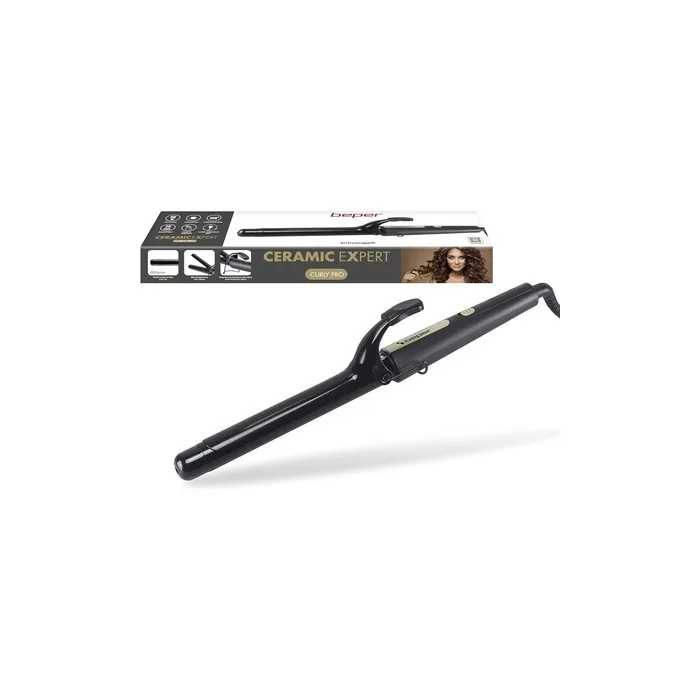 Beper P301PIS002 25mm Ceramic Curling Iron for Soft Curls and Perfect Styles