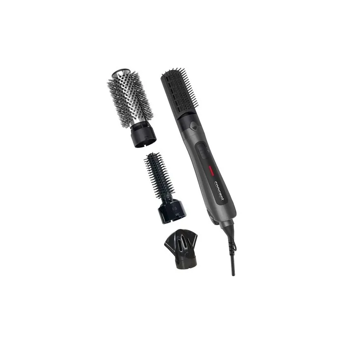 CONCEPT Household Titan Care KF1325 Curling Iron with 4 Attachments 600W Overheat Protection Click-In-System 2 Temperature Settings + COOL SHOT Function Matte Gray