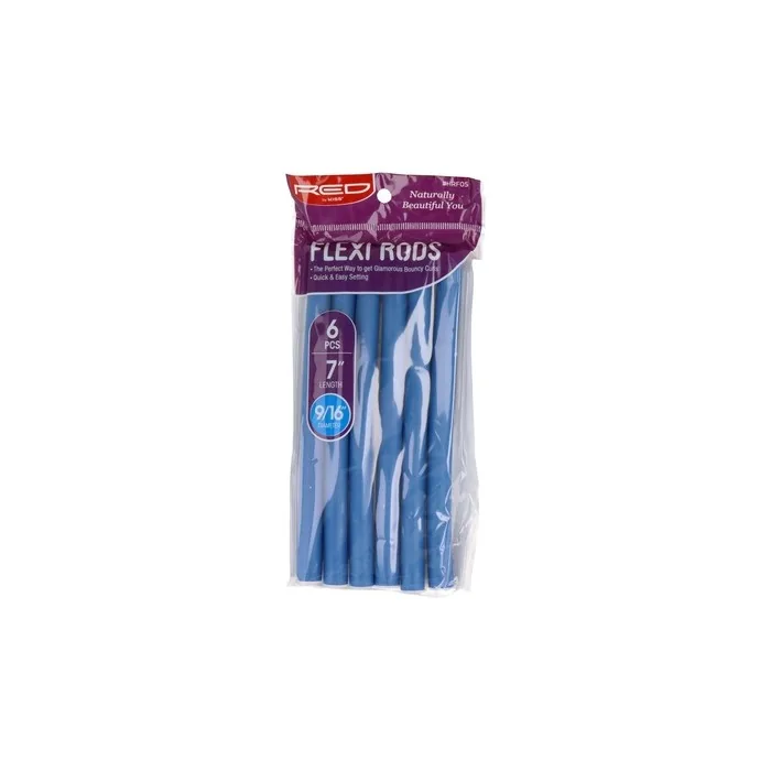 Red Kiss Flexi Rods 7 916 6 Pieces Pack B Perfect For Curling Hair