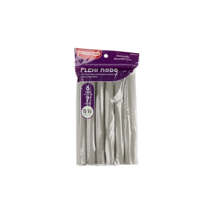 Red Kiss Flexi Rods 6 Pieces In Gray
