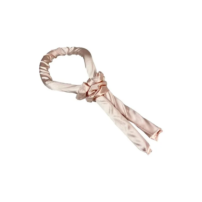 The Vintage Cosmetic Company Satin Foam Hair Curler with Matching Satin Scrunchies Pink Design