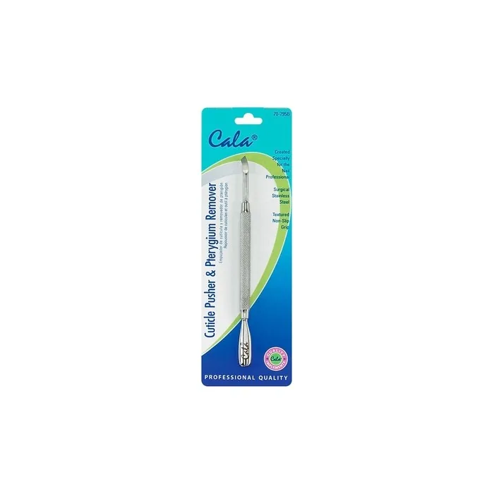 Cala Cuticle Pusher and Pterygium Remover for Manicure and Pedicure