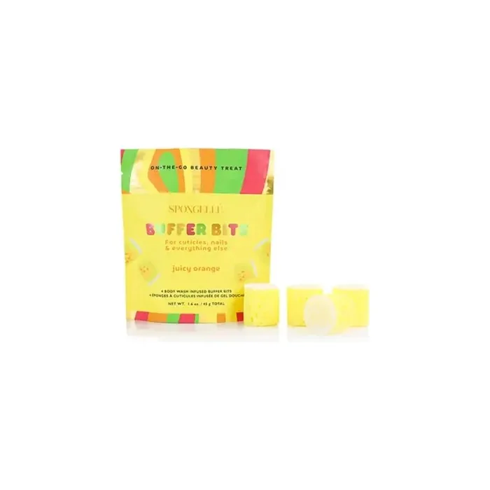 Spongell Minis Infused Sponges For Cuticles And Nails Juicy Orange