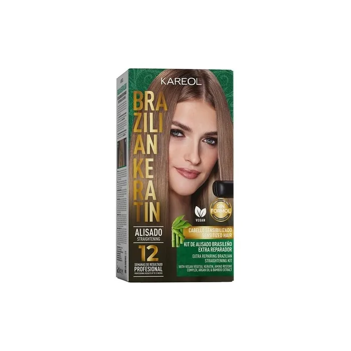 Kareol Brazilian Keratin Straightening Kit Extra Repairing Vegan