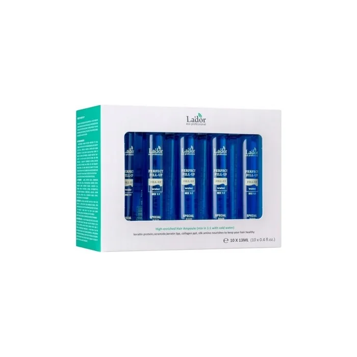 La'dor Perfecti Hair Fill-Up Special Hair Clinic Regenerating Ampoules For Damaged Hair 10x13ml