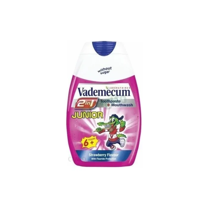 Vademecum 2in1 Junior Strawberry Flavored Toothpaste 75ml