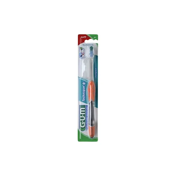 GUM Kid's Technic Toothbrush 491 Compact and Supple Yellow