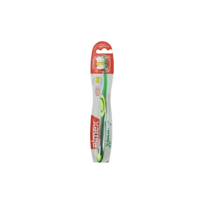 Elmex Junior Soft Toothbrush for Ages 6-12 with Ergonomic Grip