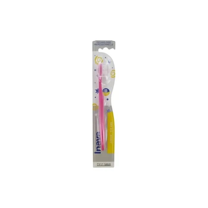 Inava Junior Toothbrush for Ages 7-12 - Pink