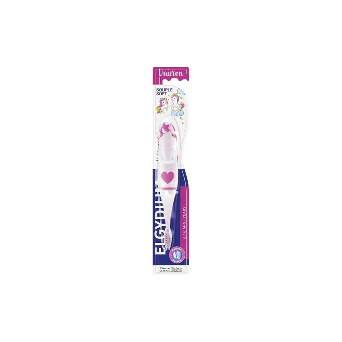 Elgydium Kids Unicorn Toothbrush For Ages 2 To 6