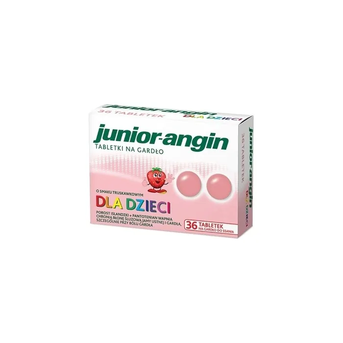 Longlife Junior-Angin For Children - Strawberry Flavour, 36 Lozenges