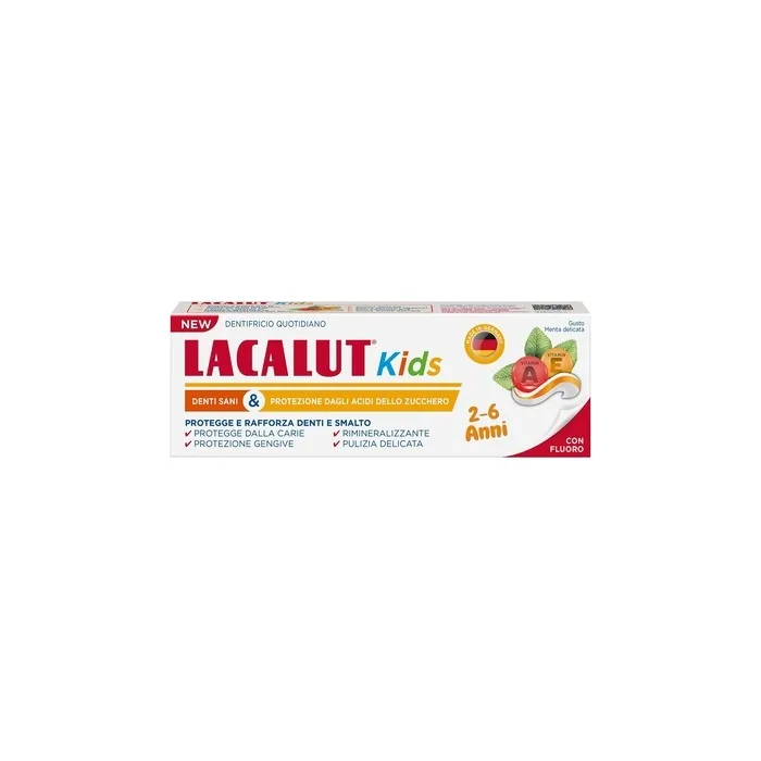 Lacalut Children's Toothpaste 26 Years Daily Hygiene Protection Against Cavities With Fluoride And Xylitol Gentle Mint Flavor 55ml