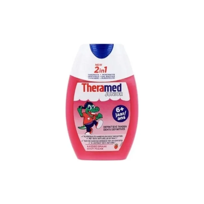 Theramed Junior 2in1 Strawberry Toothpaste for Kids 6+