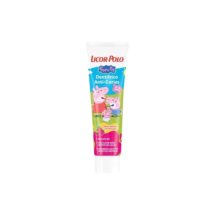 Licor Del Polo Kids Peppa Pig Edition Children's Toothpaste Fruit Flavor