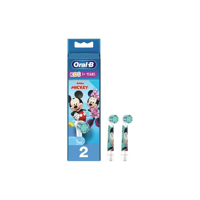 Oralb Replacement Heads For Electric Toothbrush Disney Mickey Mouse For 3 Years Old 2 Pieces