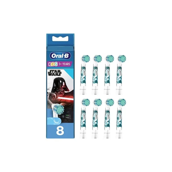 Oral-B Kids Star Wars Electric Toothbrush Heads Extra Soft Bristles for Children Aged 3+ - Pack of 8