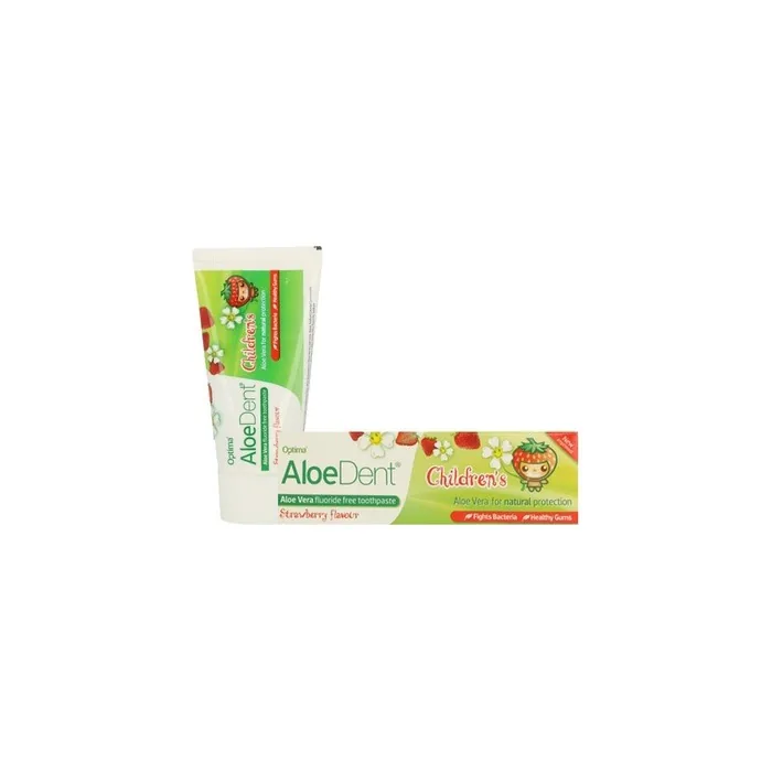 Aloe Dent Aloe Vera Toothpaste For Children Without Fluoride Strawberry 50ml