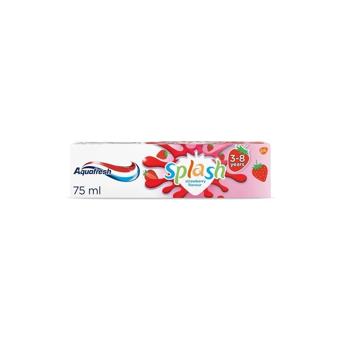 Aquafresh Splash Kids Toothpaste Strawberry Flavour 75ml
