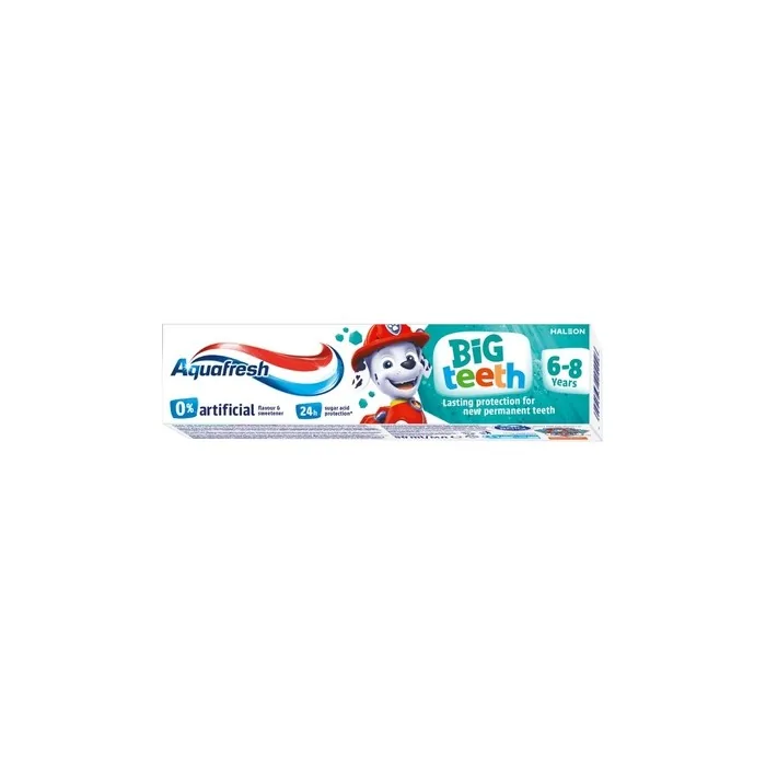 Aquafresh Big Teeth Toothpaste For Children 6-8 Years Paw Patrol 50ml