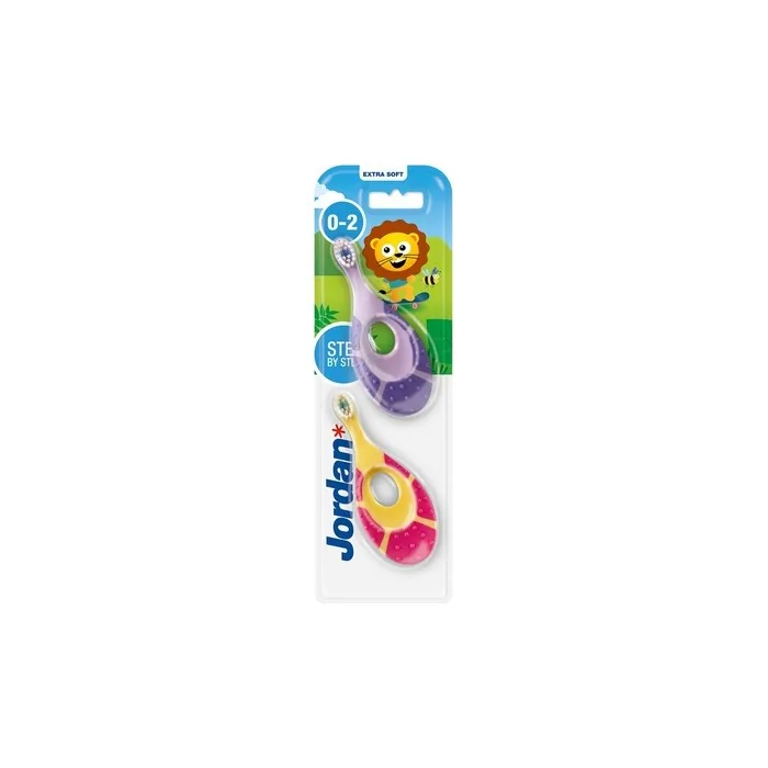 Step By Step Soft Toothbrush For Children 0-2 Years - 2 Pieces