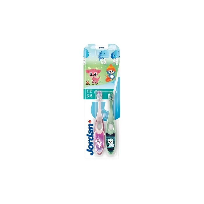 Step By Step Soft Toothbrush For Children 3-5 Years - 2 Pieces